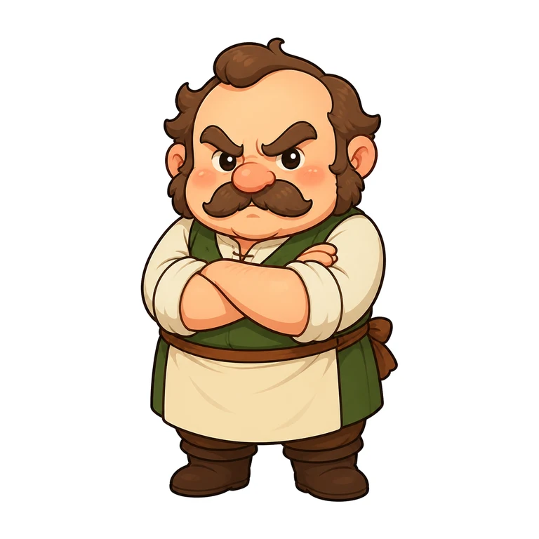 Grumpy innkeeper