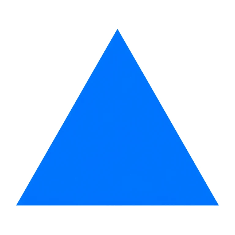 blue triangle