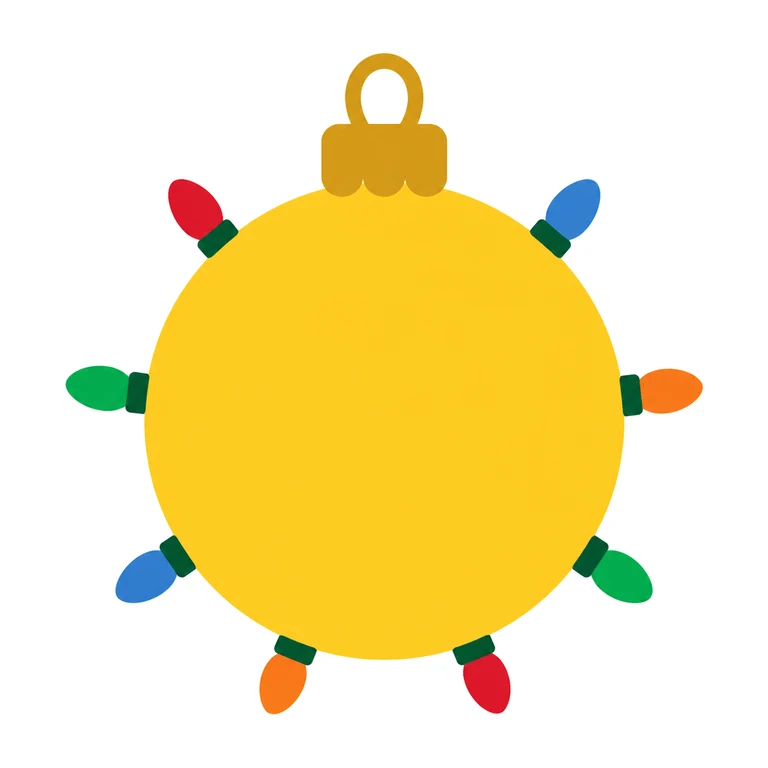 Giant lit ornament