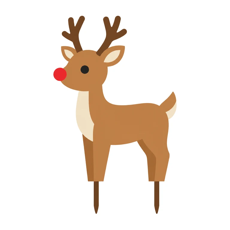 Reindeer lawn decoration