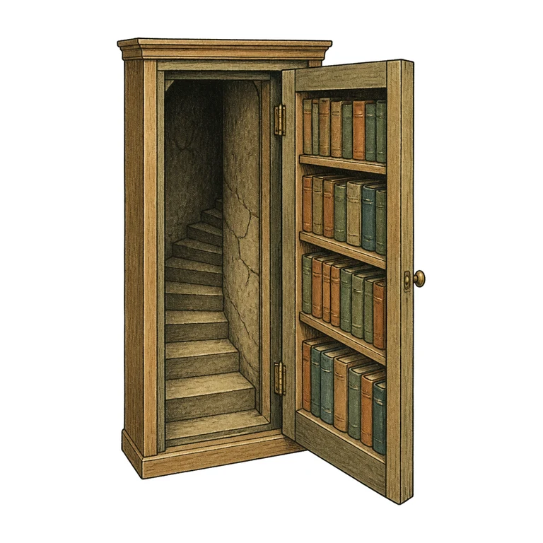 Hidden passage