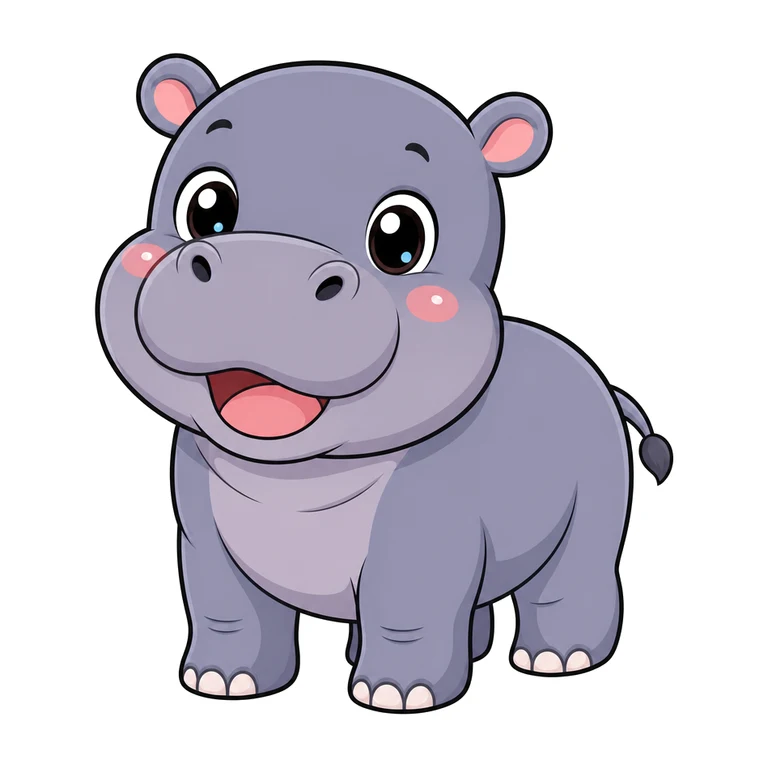 Baby hippo