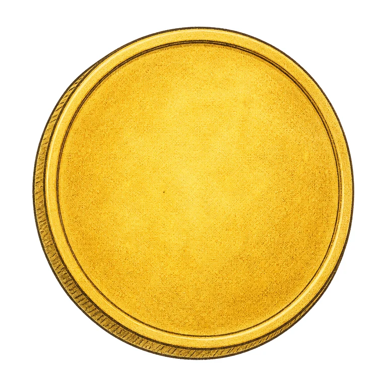 Golden coin