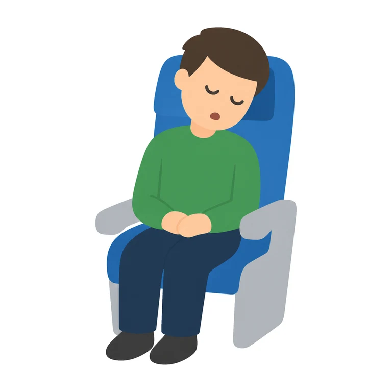 Sleeping passenger