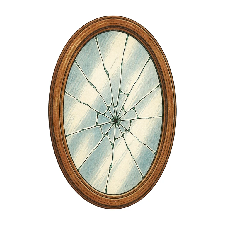 Broken mirror