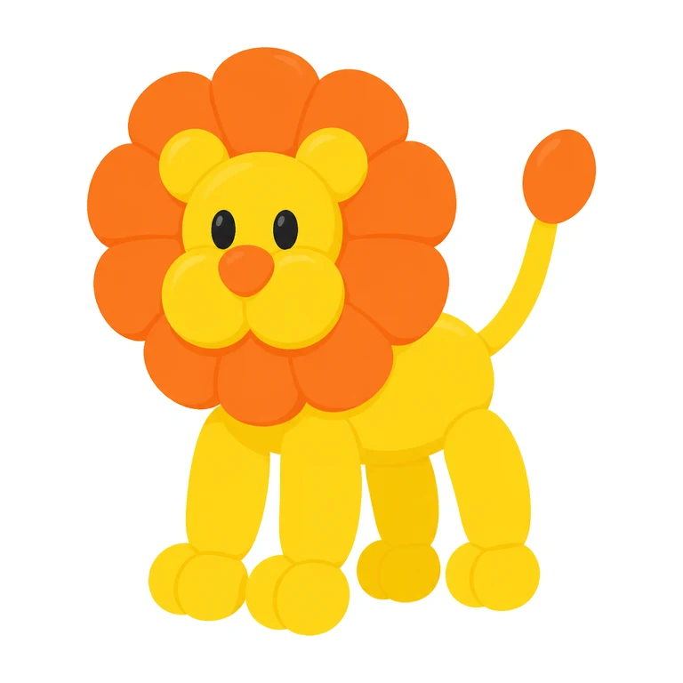Giant balloon lion