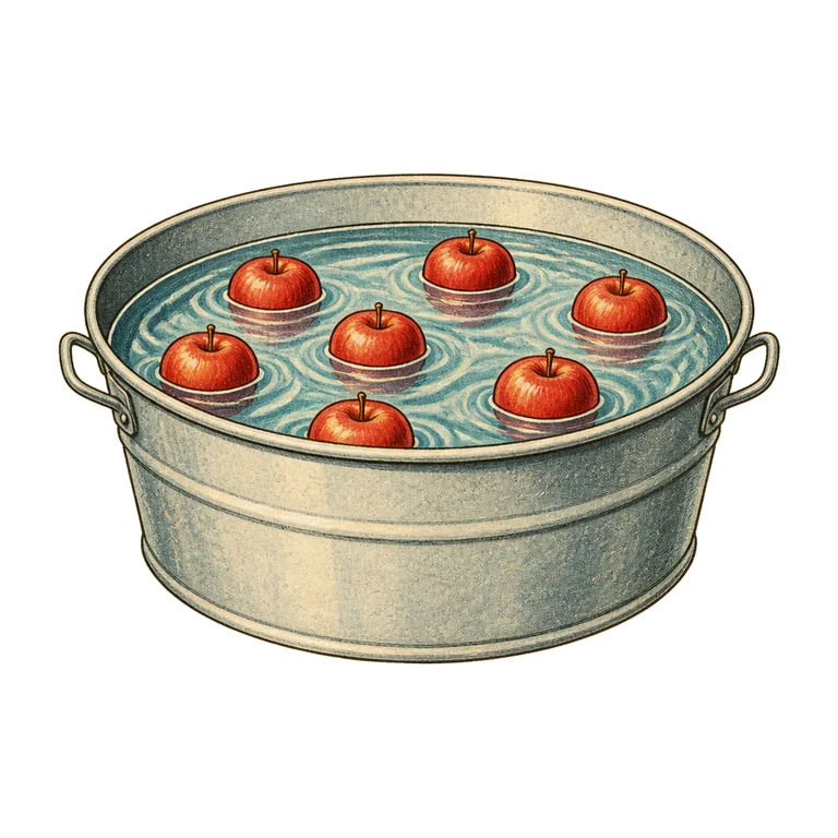 Bobbing for apples