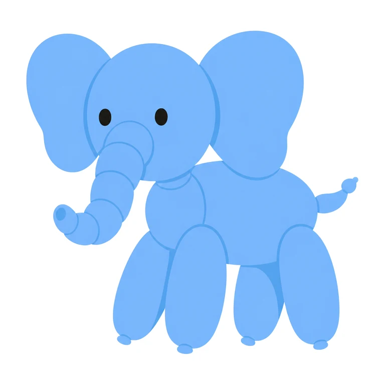 Giant balloon elephant