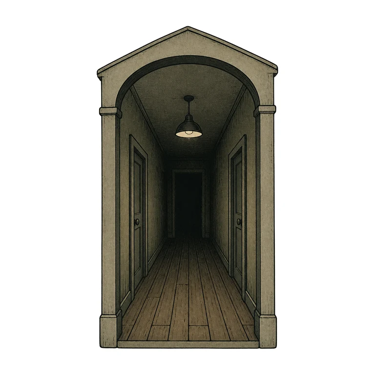 Dark hallway