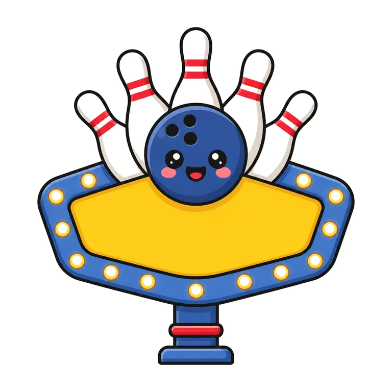 Bowling alley sign