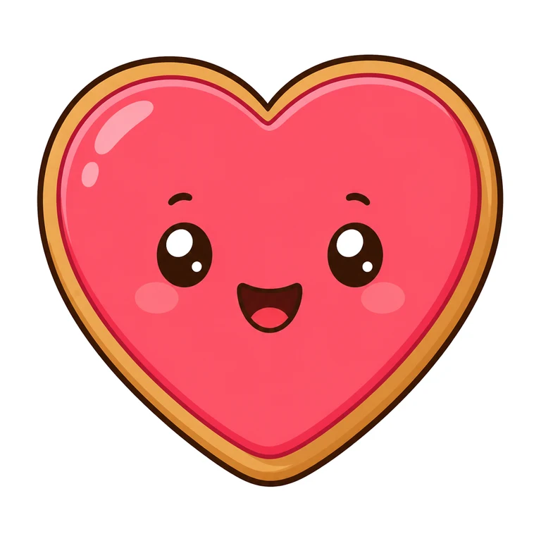 Heart cookie