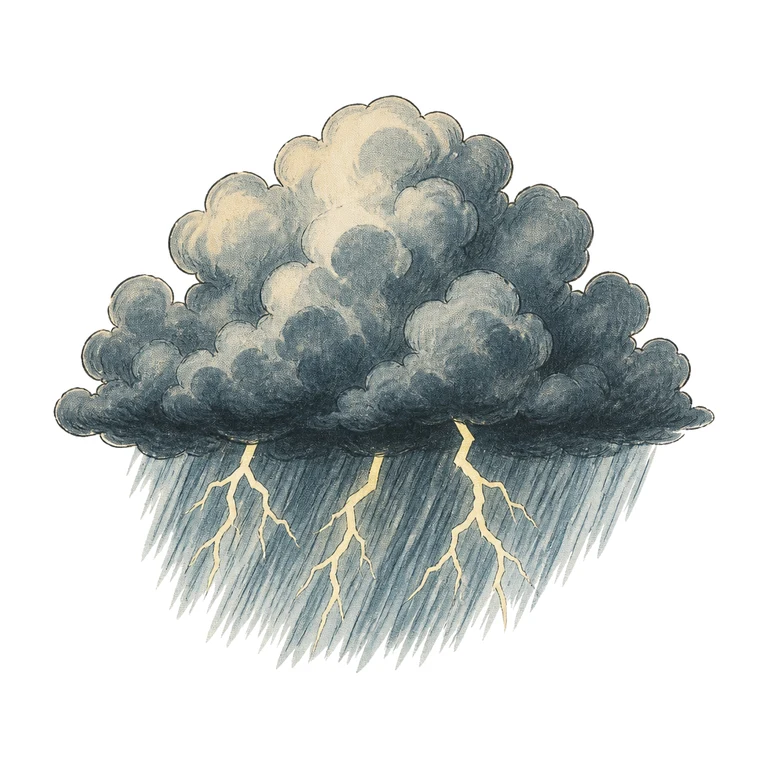 Thunderstorm outside