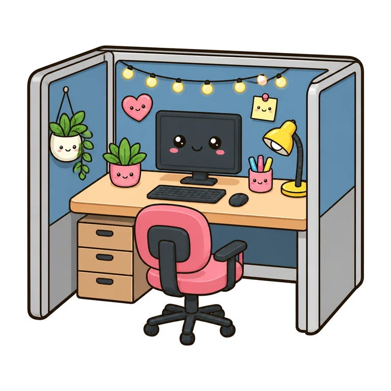 Decorated cubicle