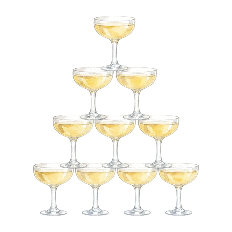 Champagne tower
