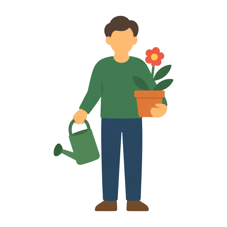 Guest with a garden