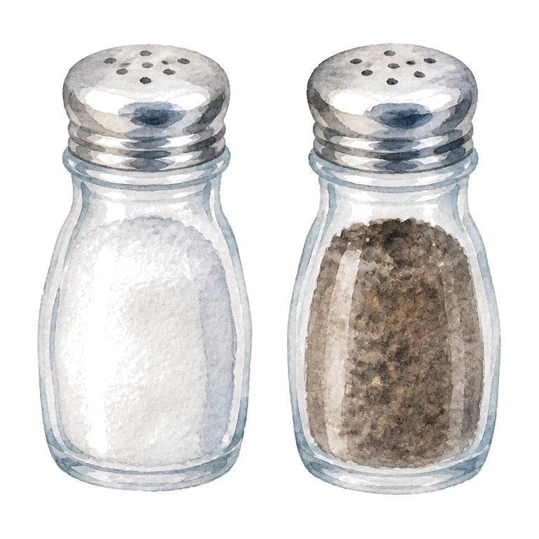 Salt and pepper shakers