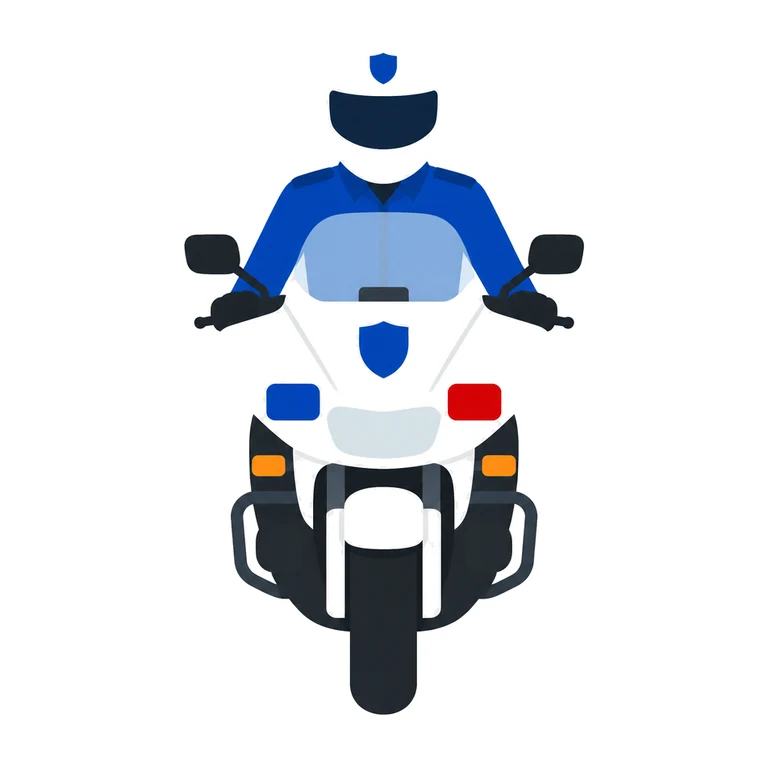 Police motorcycle escort