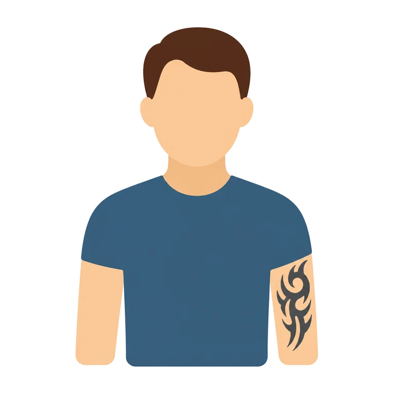 Guest with a tattoo
