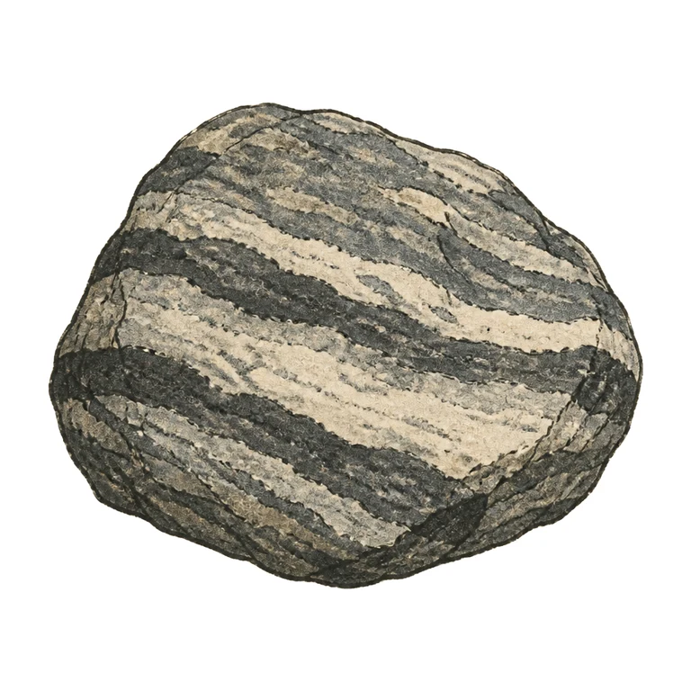 Rock with stripes