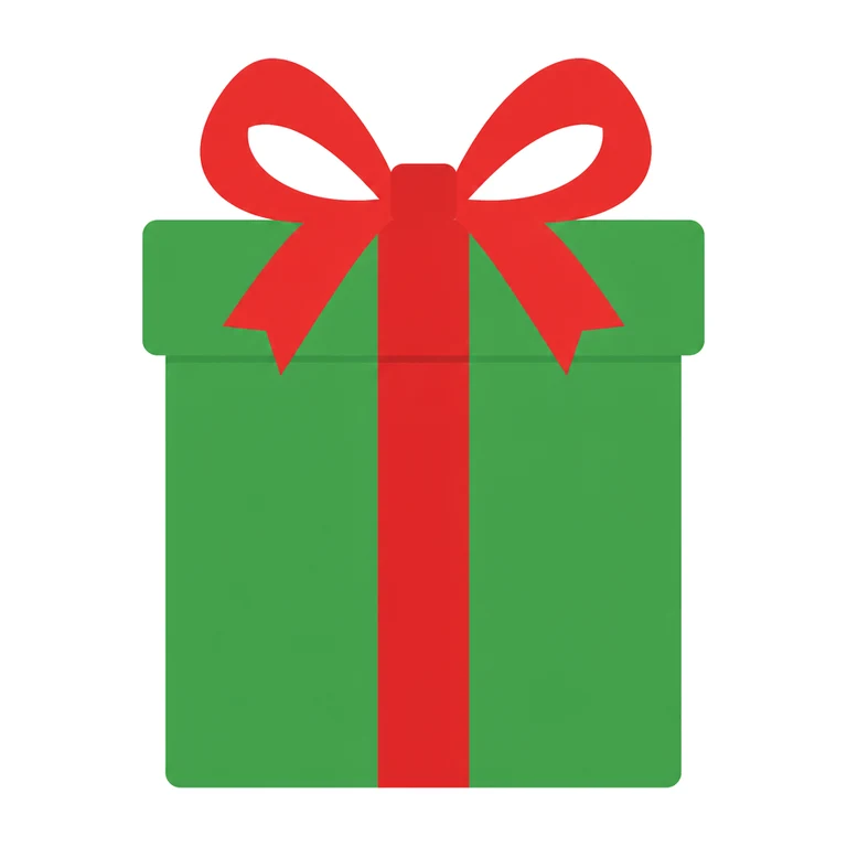 Wrapped present lawn decor