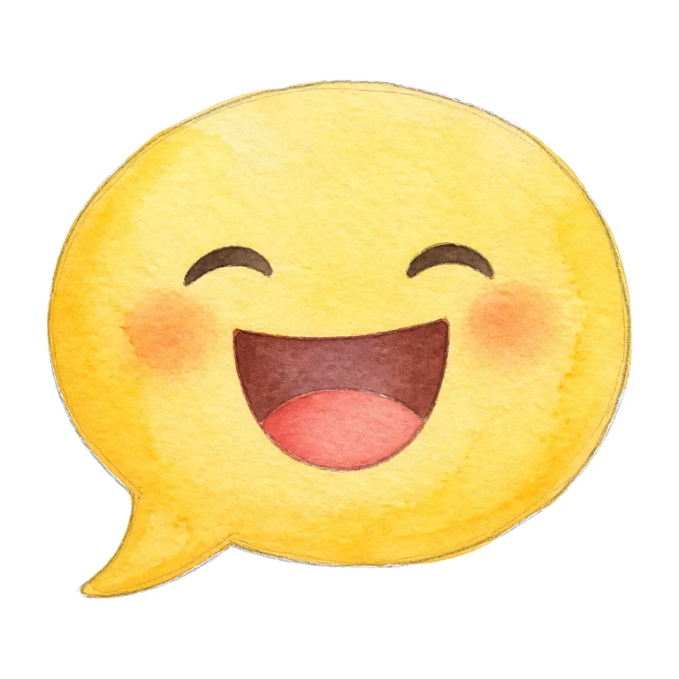 Speech with laughs