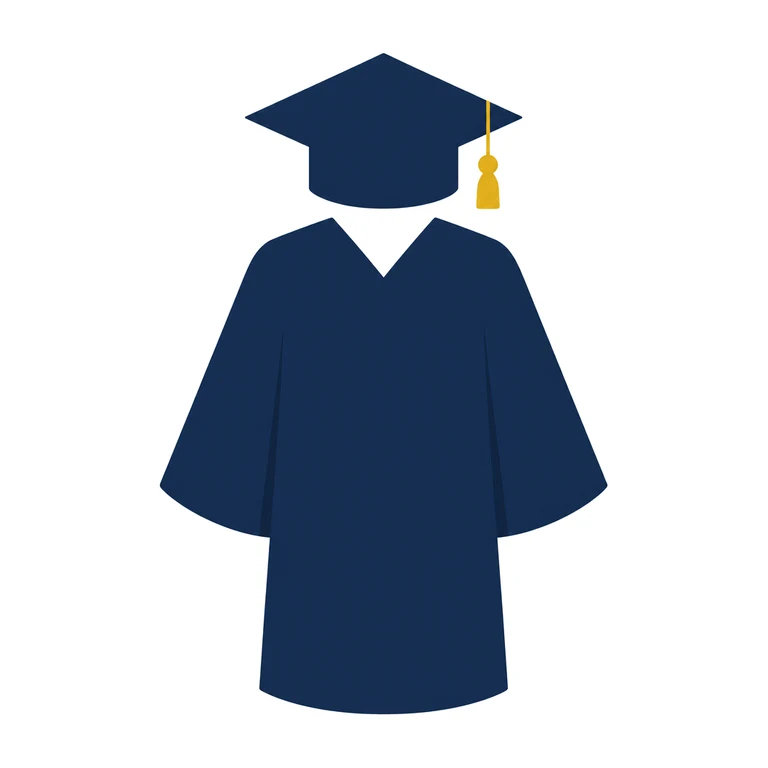 Cap and gown