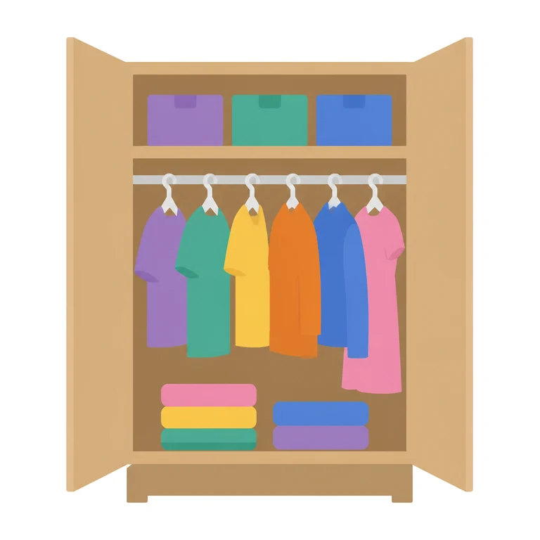 Declutter one closet