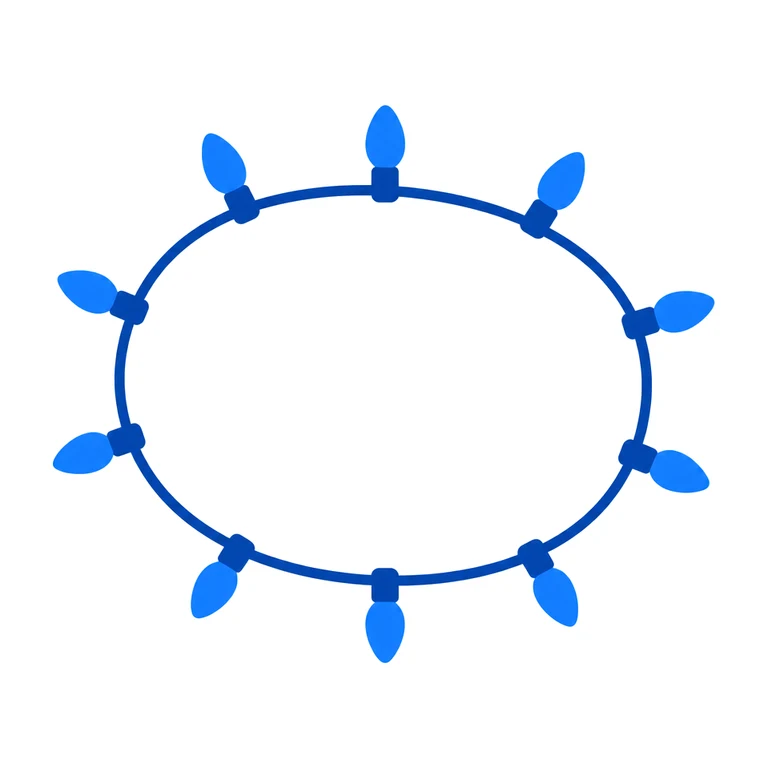 Blue twinkle lights