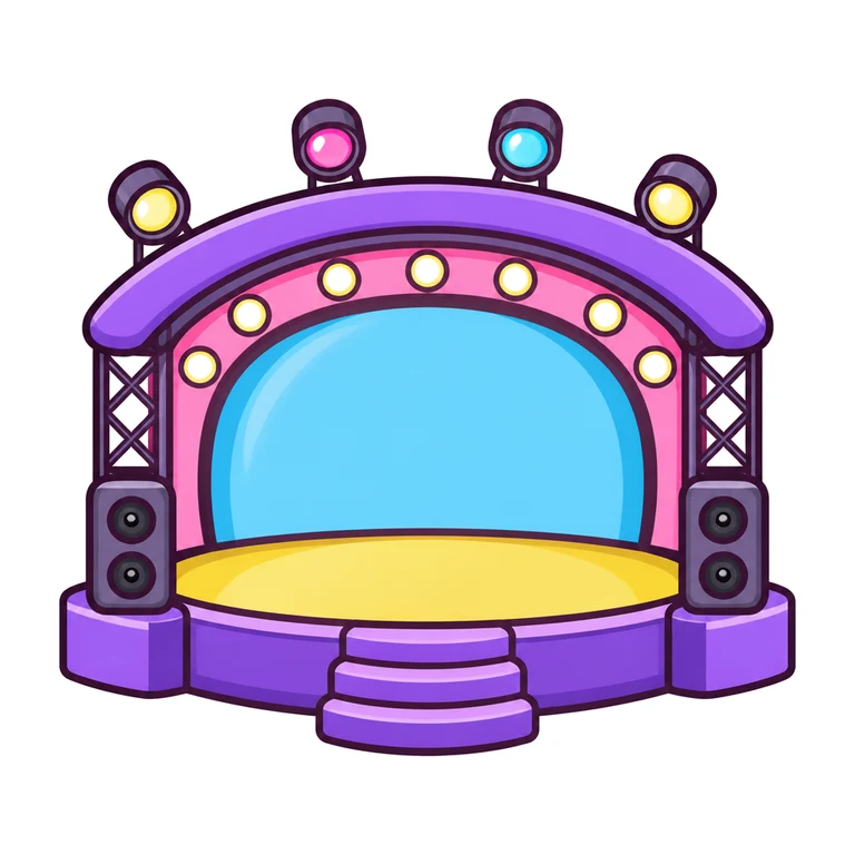 Halftime show stage