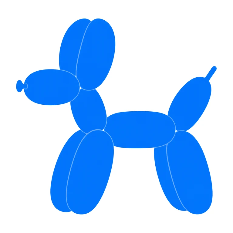 Giant balloon dog