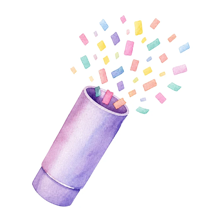 Confetti toss