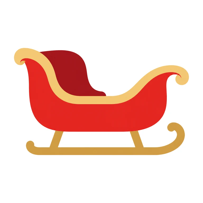 Rooftop Santa sleigh