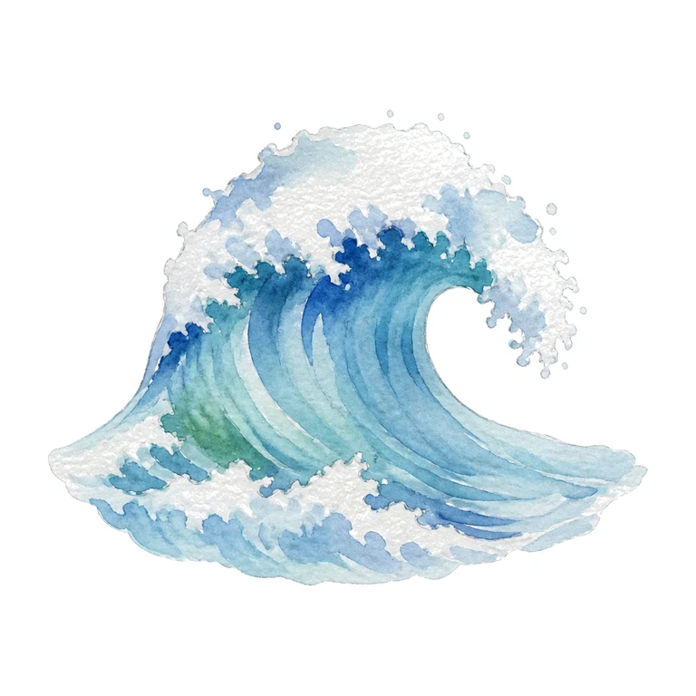 Waves crashing