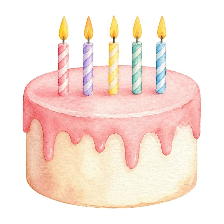 Cake with candles