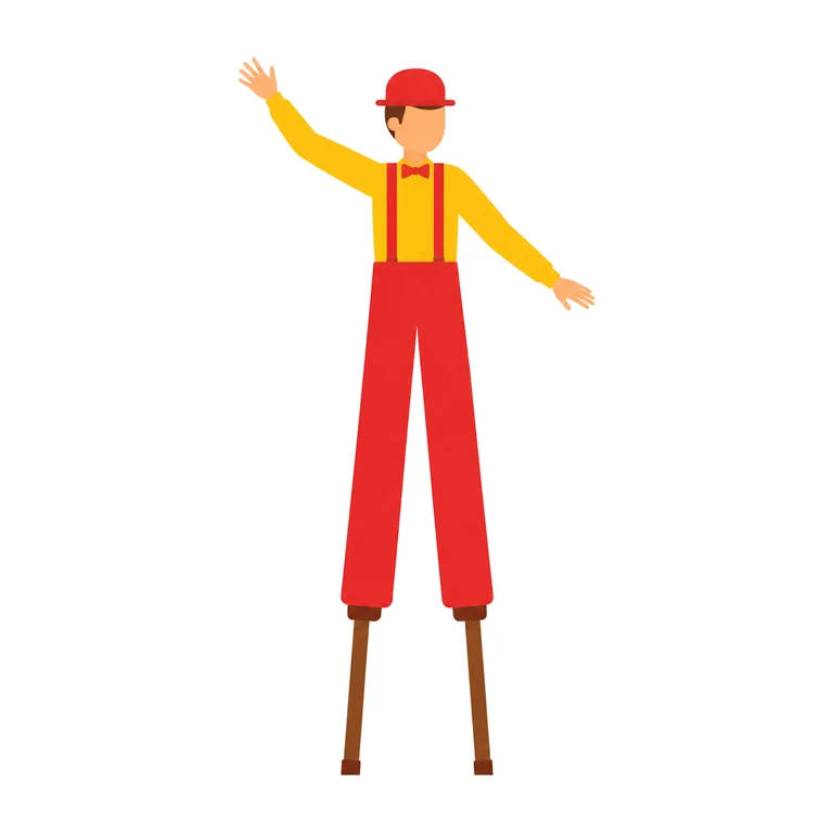 Stilt walker