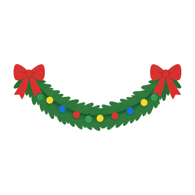 Lit porch garland