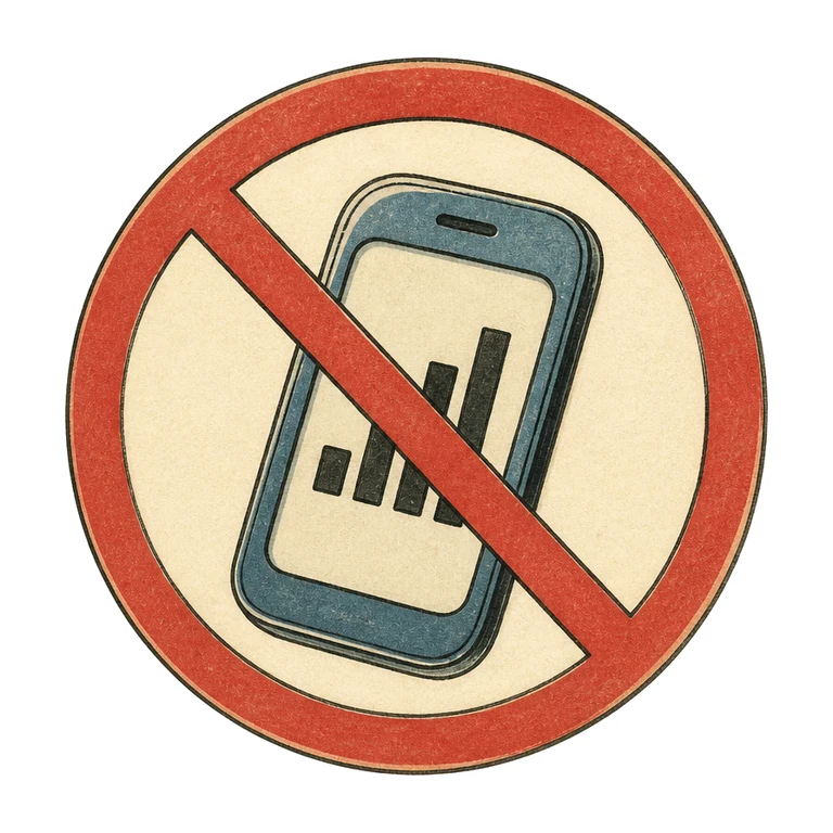 No phone signal