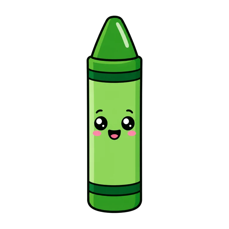 Green crayon