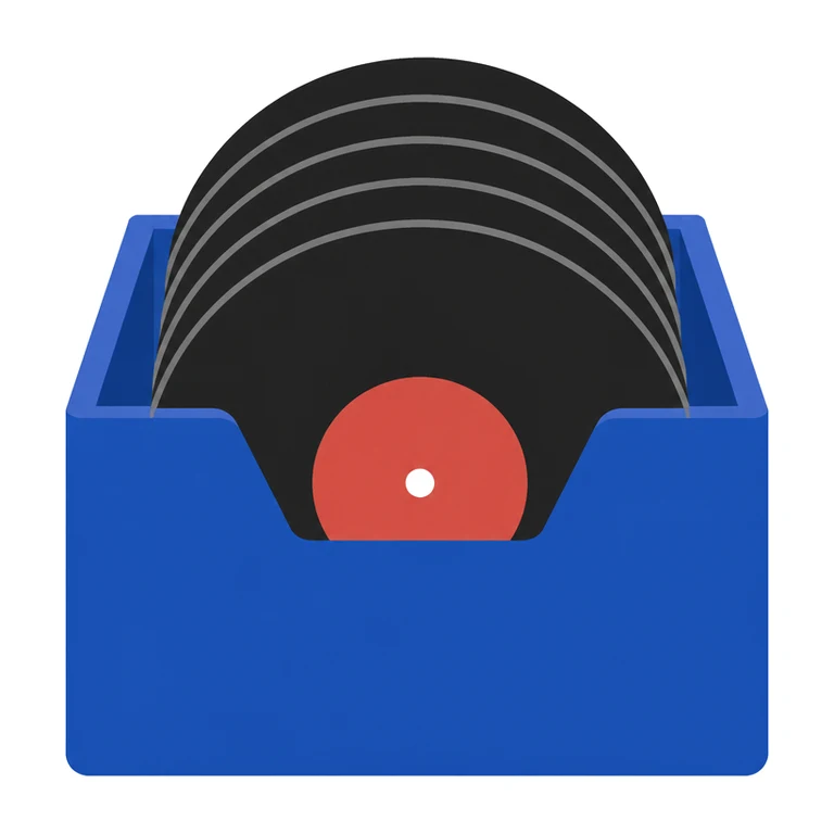 Collects vinyl records