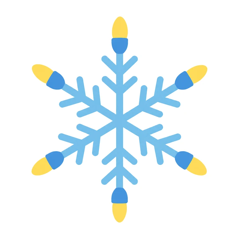 Light-up snowflakes