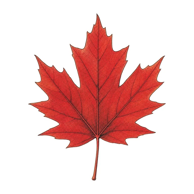 Red maple leaf